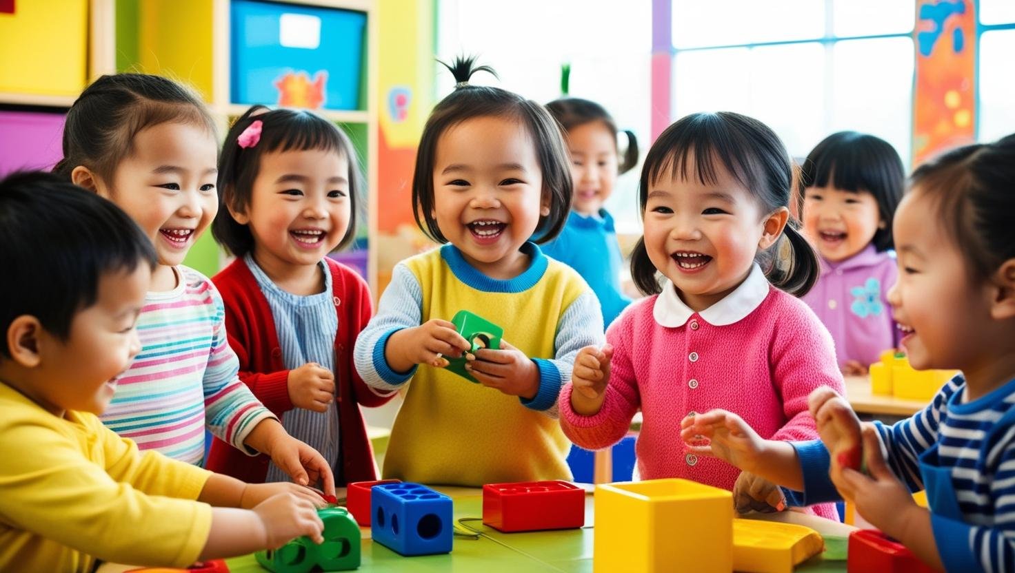 Preschool kids learning diversity